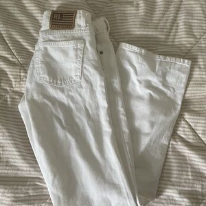 White ralph lauren flare jeans